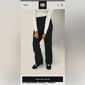 686 Women's Black Shell Trousers